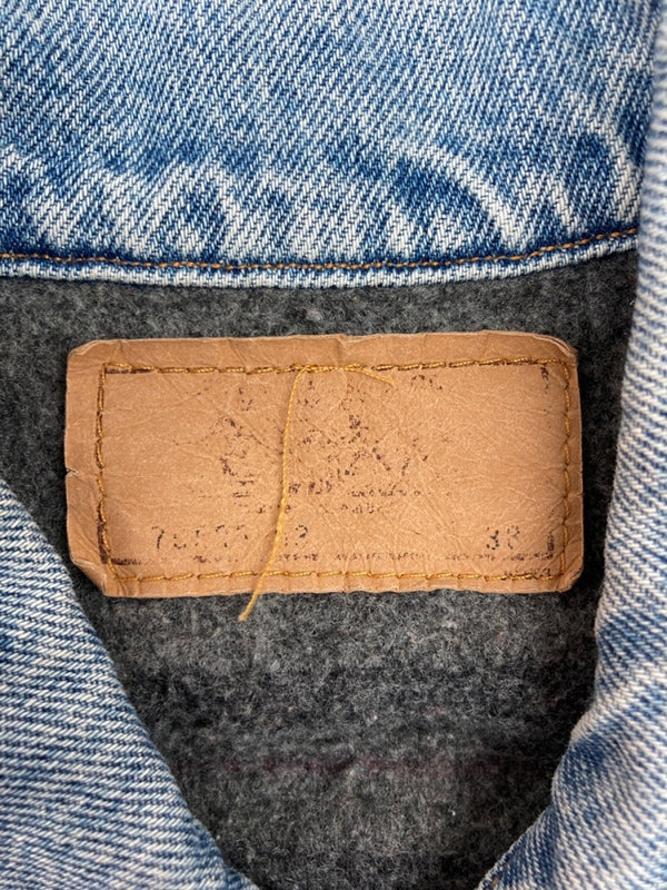 リーバイス Levi's DENIM JACKET デニム ジャケット Gジャン ブランケット 裏715 アウター USA製 インディゴ 青 サイズ 38 ジャケット 無地 ブルー 104MT-1793