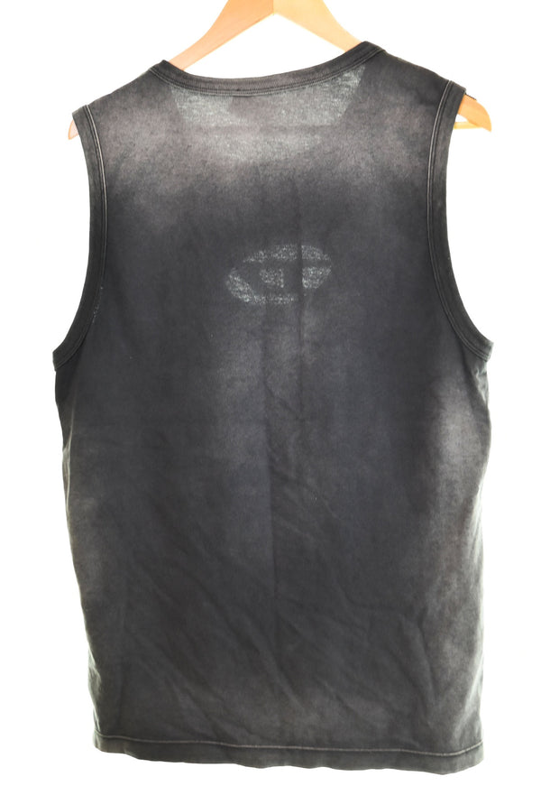 ディーゼル DIESEL Oval Dプレート タンクトップ ノースリーブ ノースリーブ グレー Sサイズ 103MT-2975