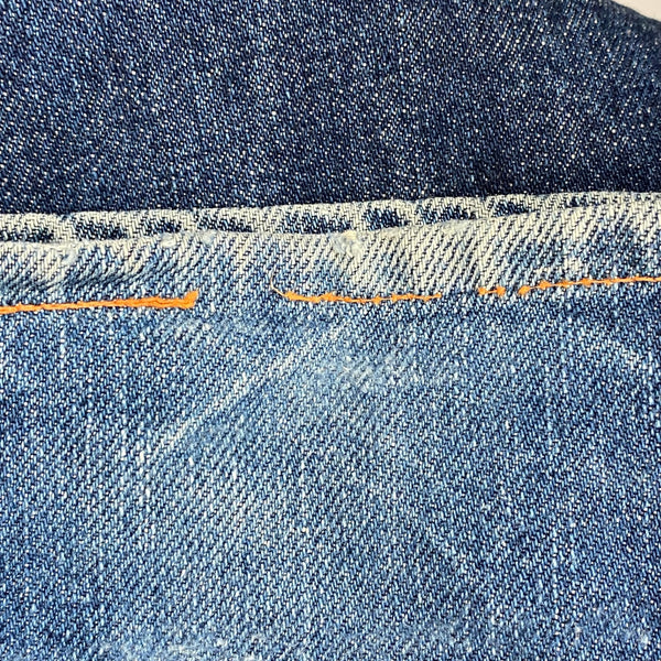 エヴィス EVISU ナンバーツー No2 イエローカモメ デニム ネイビー 33ⅹ35サイズ 201MB-1128