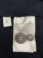 トムブラウン THOM BROWNE 4BAR WOOL CARDIGAN ライン ウール カーディガン Vネック ボタン 紺 MKC271A-00014415 サイズ 0 カーディガン ライン ネイビー 104MT-1084
