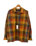 マシス MASSES SHIRT SHADOW シャツ シャドー オレンジ マスタード チェックシャツ チェック柄 長袖シャツ マルチカラー Lサイズ 101MT-5142