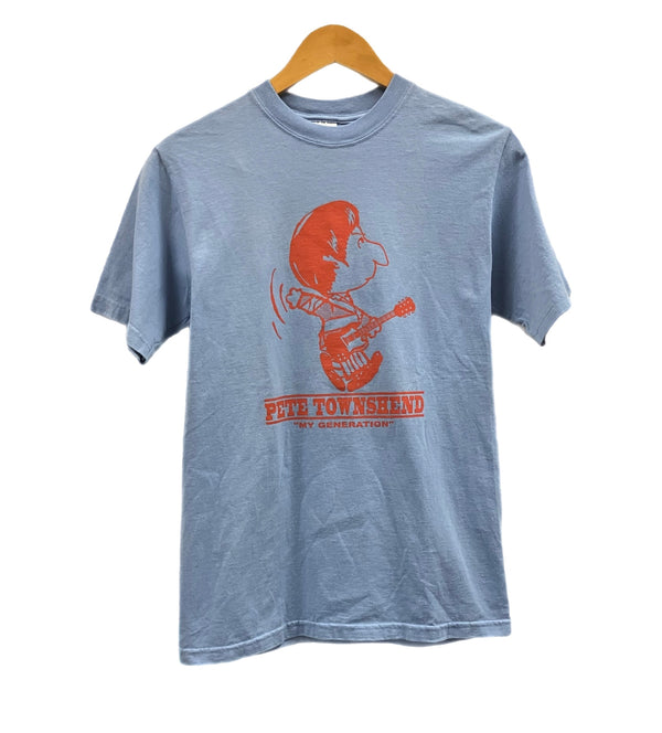 バンド band 90's 90年代～ anvil THE WHO ON THe AMAZING JOURNEY ザ・フー PETE TOWNSHEND ピート・タウンゼント  MADE IN USA アメリカ製 VINTAGE ヴィンテージ Tシャツ ブルー Sサイズ 101MT-4941