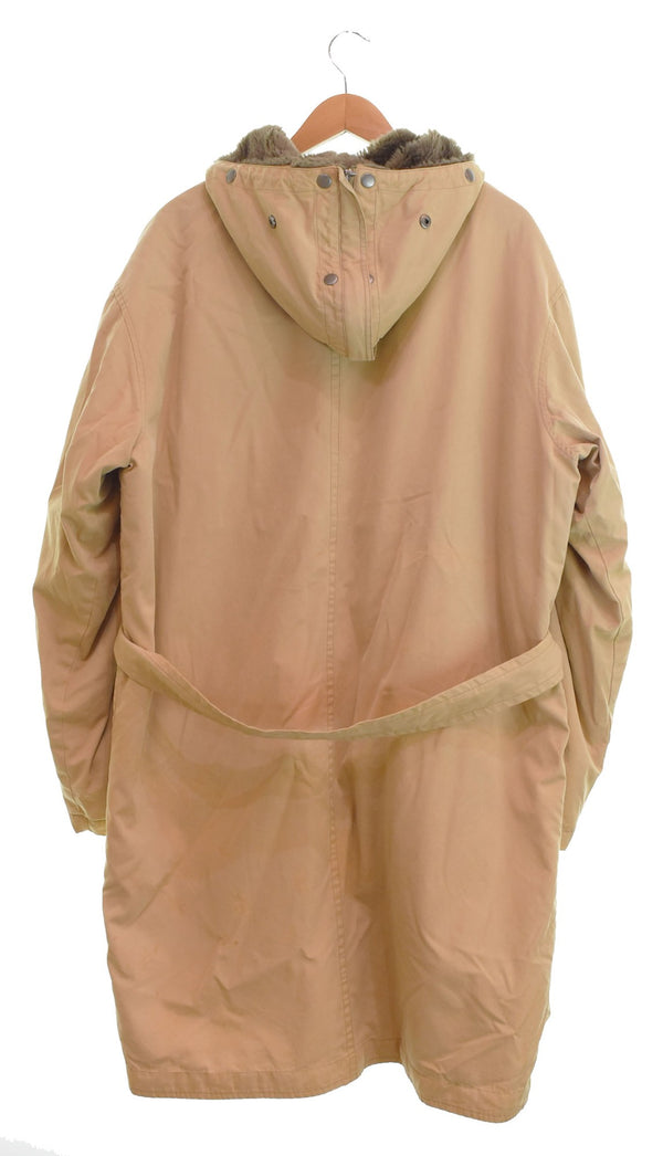 ラルフローレン RalphLauren M-41 ブランケット ボア ウエストベルト コート ベージュ Mサイズ 103MT-2541