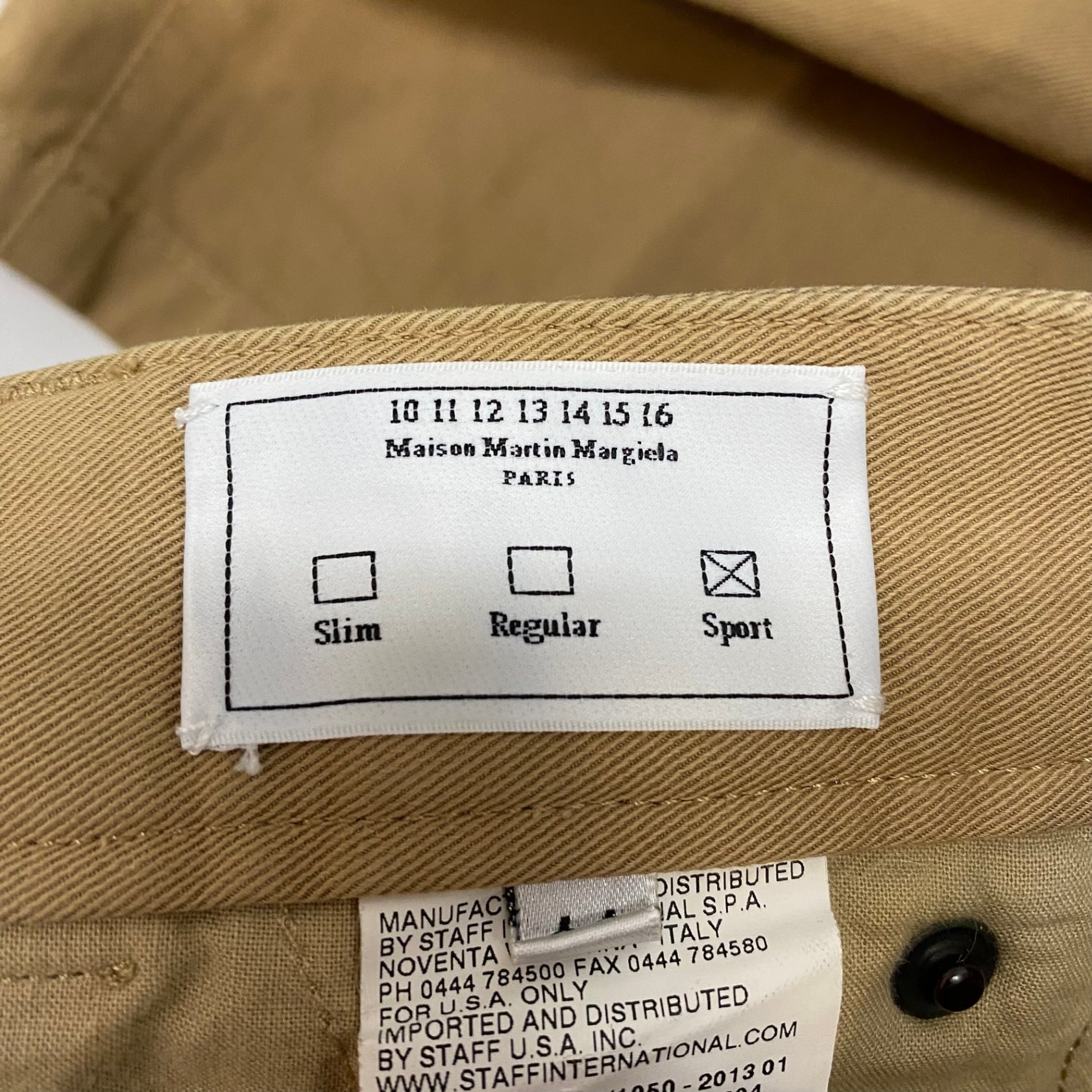 メゾン マルジェラ Maison Margiela チノパン ベージュ 44サイズ 201MB