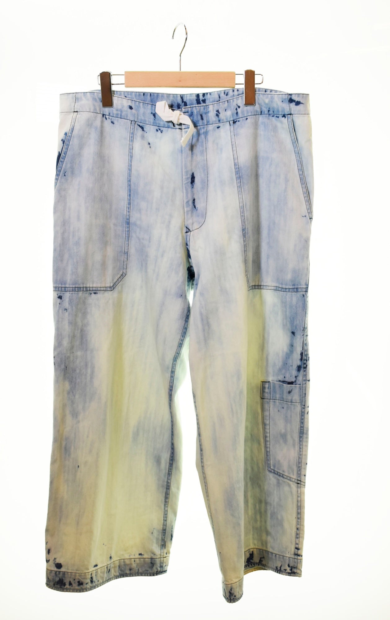 ワイズ Y'S ヨウジヤマモト denim wide pants デニムパンツ 青 YS-P01