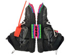 ナイキ NIKE 21年製 × OFF-WHITE オフホワイト AIR FORCE 1 MID SP エア フォース ミッド AF1 シューズ 黒 DO6290-001 メンズ靴 スニーカー ブラック 28.5cm 104S-728