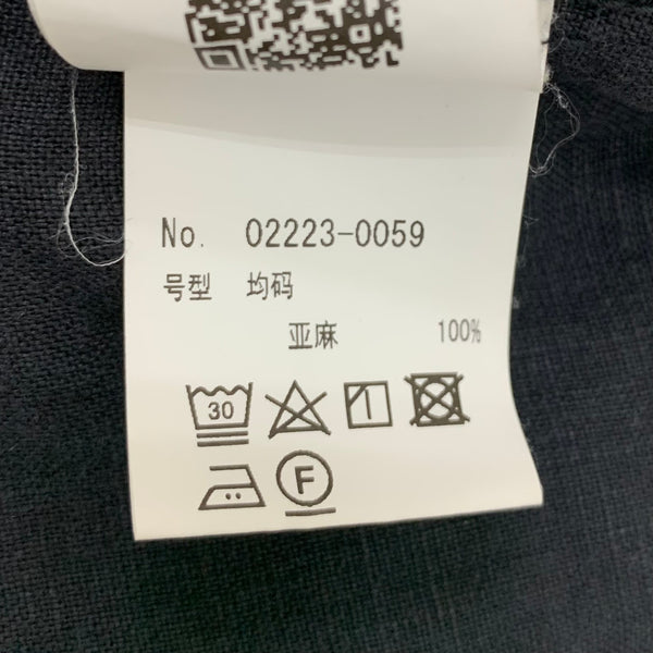 コンフェクト CONFECT リネン フルジップ ジャケット 02223-0059 ブラック Fサイズ 201MT-4062