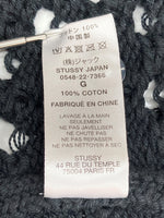 ステューシー STUSSY BIG MESH POLO SWEATER ビッグ メッシュ ポロ シースルー シャツ 黒 トップスその他 無地 ブラック Lサイズ 104MT-1773