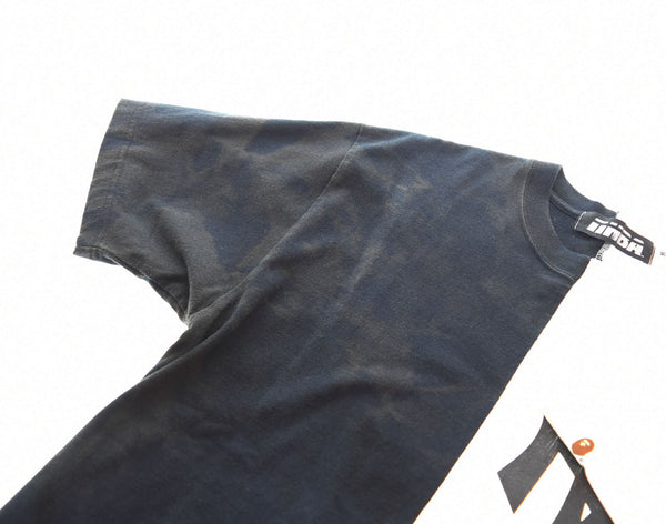 ア ベイシング エイプ A BATHING APE 00's × NEIGHBORHOOD ネイバーフッド ドッキング 切り替え 初期 2000年代 裏原 Y2K Tシャツ ブラック Mサイズ 103MT-2904