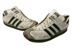 アディダス adidas 80s 90s COUNTRY カントリー ローカット シューズ ヴィンテージ 白 緑 メンズ靴 スニーカー ホワイト サイズ7 1/2 104S-894
