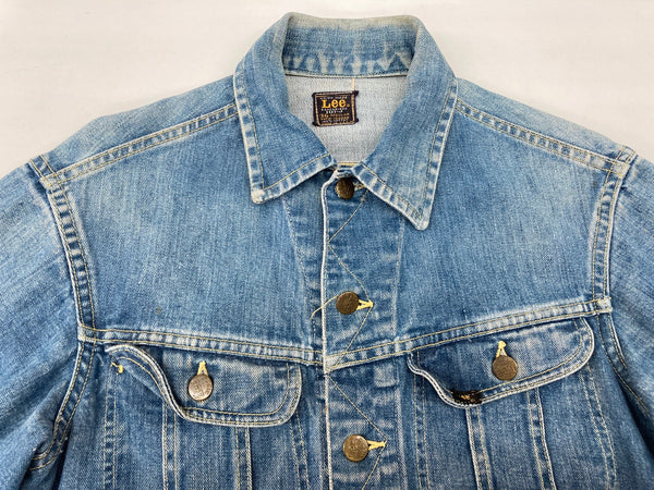 リー Lee 60's 101-J Vintage Denim Jacket ヴィンテージ デニム Gジャン 黒タグ 青 サイズ36 ジャケット 無地 ブルー 104MT-412