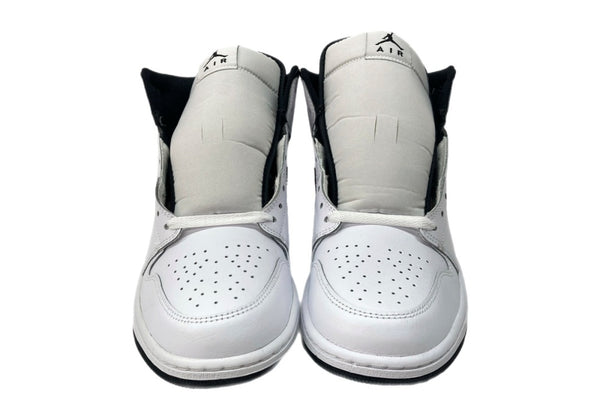 ナイキ NIKE 23年製 AIR JORDAN 1 MID エア ジョーダン ミッド AJ1 ジャンプマン バスケ シューズ 白 黒 DQ8426-132 メンズ靴 スニーカー ホワイト 28cm 104S-874