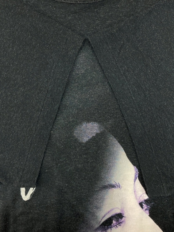 ヨウジヤマモト Yohji Yamamoto BLACK Scandal 20SS × 内田すずめ UCHIDA Face Print T-Shirt TypeA 顔柄丸首半袖A Ｔシャツ 黒 HN-T18-273 サイズ 3 Tシャツ 総柄 ブラック 104MT-1074