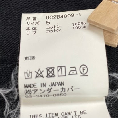 アンダーカバー UNDERCOVER 22AW WIDE TEE PSYCHO JQパッチ UC2B4809-1 Tシャツ ブラック 5サイズ 201MT-3950