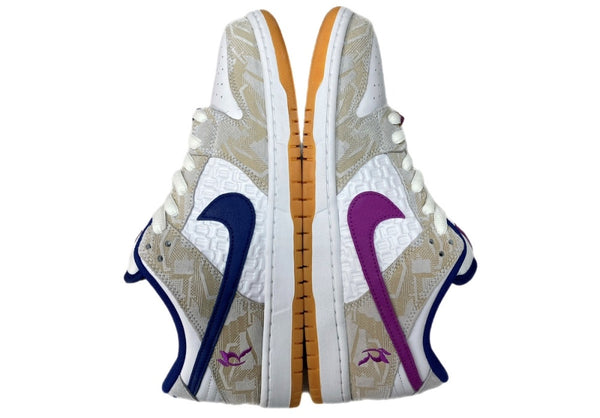 ナイキ NIKE 23年製 × RAYSSA LEAL ライッサ レアウ SB DUNK LOW PRM RL ダンク ロー ローカット シューズ 白 紫 FZ5251-001 メンズ靴 スニーカー ホワイト 29cm 104S-870
