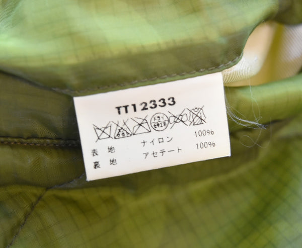 テーラートウヨウ TAILOR 東洋 キルティングジャケット ベトジャン TT12333 ジャケット グリーン Sサイズ 103MT-3297