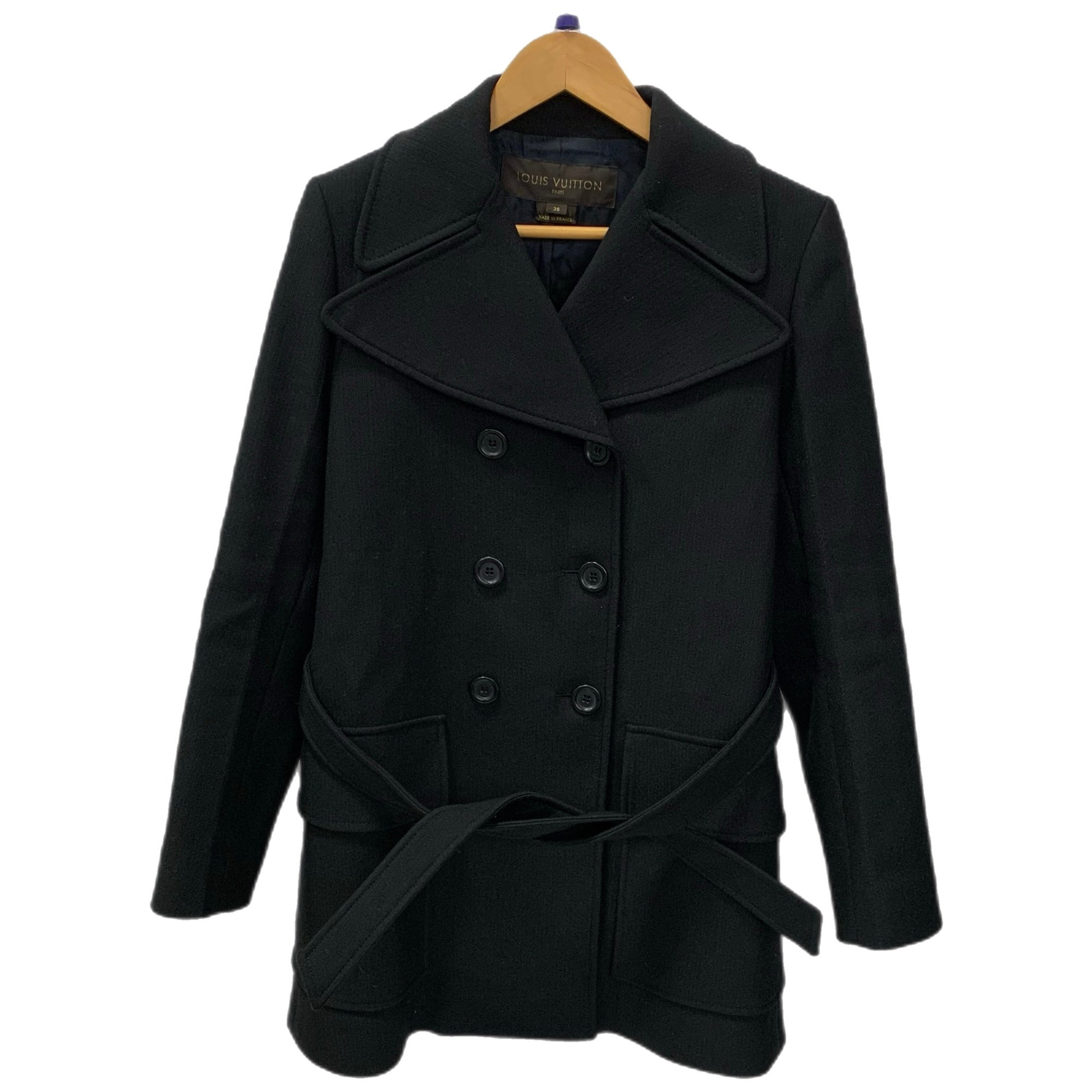ルイヴィトン　コート　38 ルイ・ヴィトン LOUIS VUITTON コート レディース ブラック 38サイズ