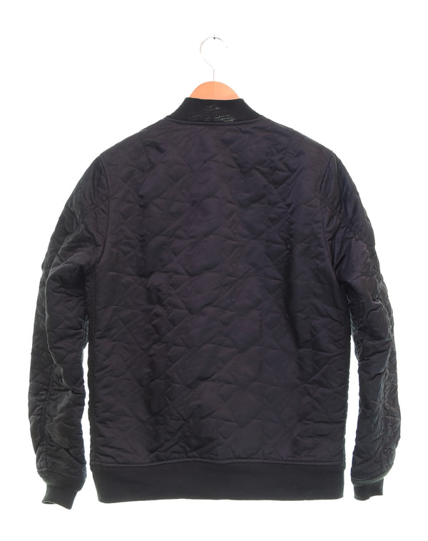 アベイシングエイプ A BATHING APE MA-1 キルティング フライトジャケット 001HJB801010X ジャケット ブラック Mサイズ 103MT-3174