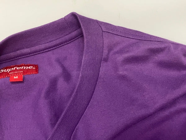 シュプリーム SUPREME 21SS Paneled L/S TOP Purple ロングスリーブ Tシャツ ロンT パープル Mサイズ 101MT-2872