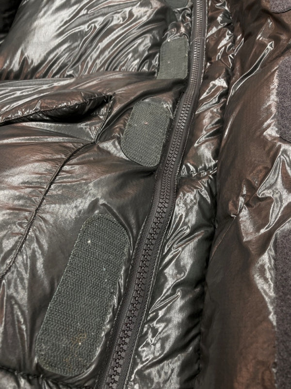 エンタイアスタジオ entire studios PFD V2 PUFFER パファー ダウン ジャケット オーバーサイズ ボックスシルエット 短丈 灰 ジャケット 無地 グレー Mサイズ 104MT-2136