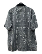 サカイ sacai 20SS × Dr Woo ドクター ウー Bandana Print Shirt バンダナ アロハ プリント シャツ 開襟 半袖 灰 20-02337M サイズ 3 半袖シャツ 総柄 グレー 104MT-1708