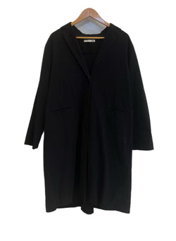 エヴァムエヴァ evam eva wide jacke coat ワイドジャケットコート コットン 日本製 E191T036 ジャケット ブラック サイズ2 101LT-246