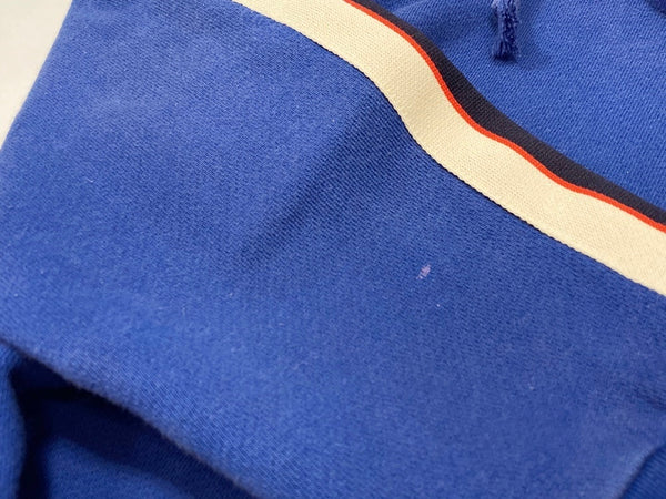 グッチ GUCCI Technical Jersey テクニカル ジャージー 青 プルオーバーパーカー ロゴ パーカ ライン ブルー Sサイズ 101MT-2570