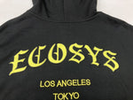 サプライヤー SUPPLIER × ECOSYS エコシス SKULL FULL ZIP HOODIE スカル フルジップ フーディ パーカー 黒 パーカ 刺繍 ブラック Lサイズ 104MT-1587