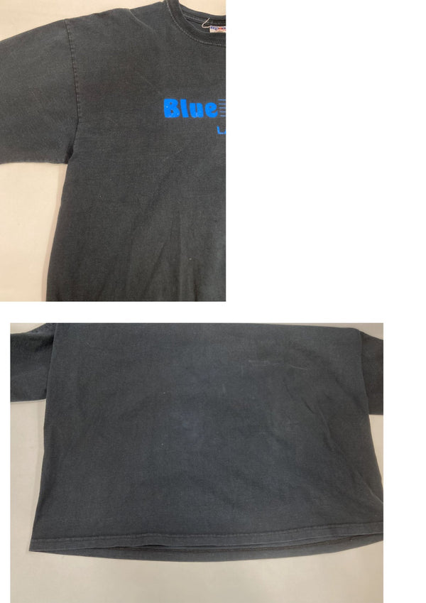 ヴィンテージ vintage 00's 00s JERZEES BLUE NOTE JAZZ ブルーノート ジャズ - Tシャツ ブラック フリーサイズ 101MT-3514