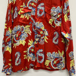 【曜日割引対象外】 サンサーフ SUN SURF アロハシャツ L/S RAYON ALOHA SHIRT SS20084 長袖シャツ レッド Mサイズ 201MT-4395 VB