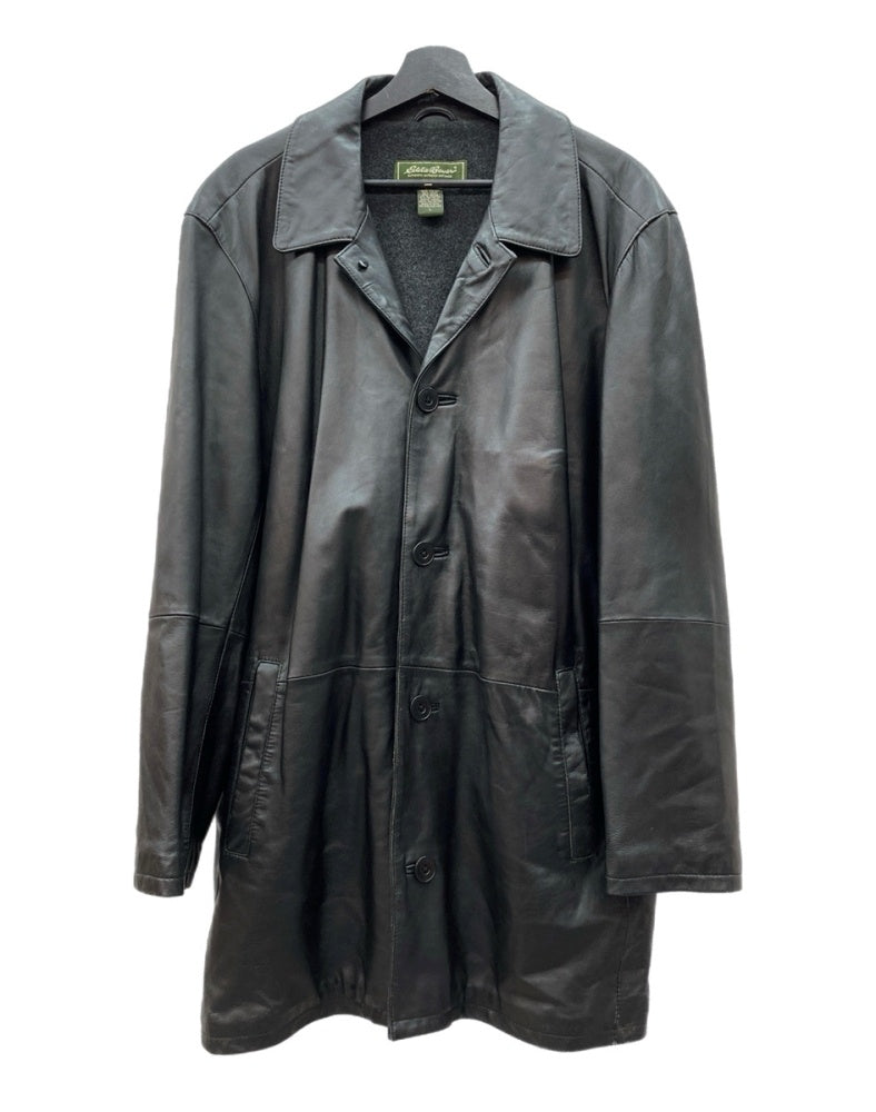 エディーバウアー Eddie Bauer 90s 00s RAMB LEATHER COAT ラム レザー