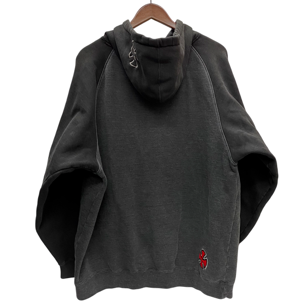 【曜日割引対象外】 インディペンデント INDEPENDENT 90's~ ラグランスウェットパーカ 2トーン パーカ ブラック XLサイズ 201MT-4673 VB