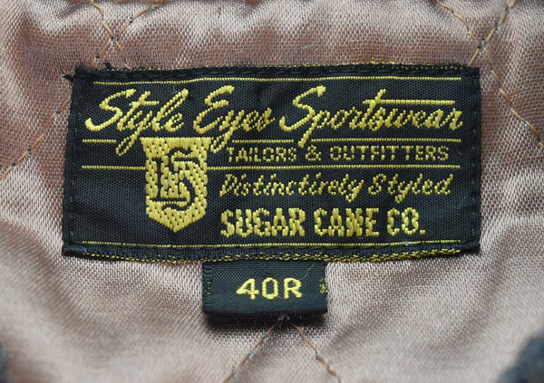 シュガーケーン SUGAR CANE スタイルアイズ Style Eyes ウールスタジャン ブルゾン チェーンステッチ　M16271 40R ジャケット グレー 103MT-3253