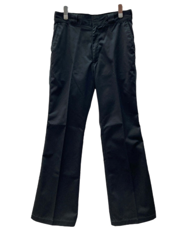 トーガ TOGA ARCHIVES × Dickies ディッキーズ 21AW Flare Pants フレア パンツ ジップフライ ワーク ウエスタン ブーツカット メタル スタッズ 黒 ロゴ TC12-FF521 ボトムスその他 ブラック サイズ 46 104MB-266