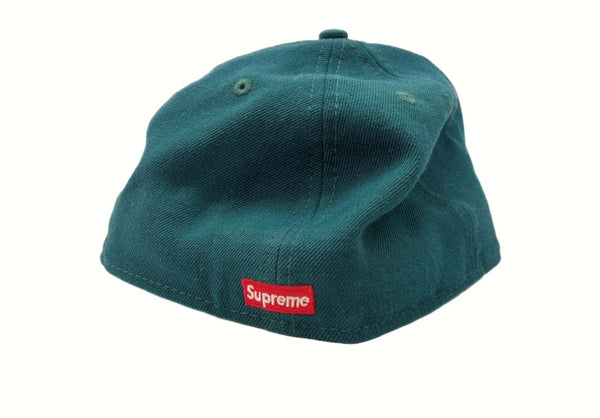 シュプリーム SUPREME 18AW CLASSIC SCRIPT CAP クラシック スクリプト キャップ ベースボール 刺繍 NEW ERA ニューエラ 緑 帽子 メンズ帽子 キャップ ロゴ グリーン 104H-8