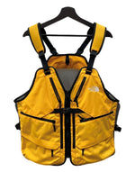 ザノースフェイス THE NORTH FACE GEAR MESH VEST ギア メッシュ ベスト ジップアップ アウトドア 黄 NP22231 ベスト ロゴ イエロー Lサイズ 104MT-2187