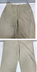 ビッグマック BIG MAC 50’s 50年代 PENNEY'S ペニーズ  青赤タグ チノパン ワークパンツ 尿素ボタン GRIPPER ZIPPER VINTAGE ヴィンテージ チノパン ベージュ - 101MB-739