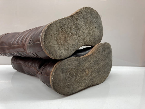 ボッテガヴェネタ BOTTEGA VENETA MOCCASIN BOOTS モカシン ブーツ 内ファー レースアップ 茶 メンズ靴 ブーツ その他 ブラウン サイズ 41 104S-1005