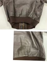ミリタリー military 50's 50年代 US AIR FORCE A-2 フライトジャケット レザー CONMAR ZIP VINTAGE ヴィンテージ ジャケット ブラウン 101MT-5190
