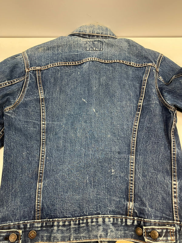 リーバイス Levi's 70's 70年代 71205 BIGE ロング丈 ボタン裏524刻印 ケアタグ デニムジャケット Gジャン 4th トラッカージャケット VINTAGE ヴィンテージ MADE IN USA アメリカ製 ジャケット ブルー 101MT-5397