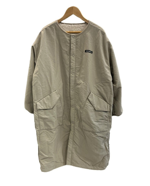 ニューバランス new balance リバーシブル ボアジャケット コート ナイロンジャケット AWJ25103 ジャケット ベージュ Mサイズ 101LT-221