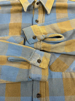 ファイブブラザー FIVE BROTHER 70s~80s 80's 80年代 USA製 ヘビーネルシャツ バッファローチェック柄 青×茶 ヴィンテージ 長袖シャツ ブルー Lサイズ 101MT-5129