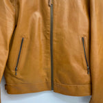 【曜日割引対象外】 ヌーディージーンズ Nudie Jeans Eddy レザージャケット 571615006 ジャケット ブラウン Sサイズ 201MT-3918 VB