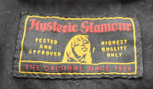 ヒステリックグラマー HYSTERIC GLAMOUR コーデュロイ ワークジャケット ワッペン ヒスガール 0231AB05 ジャケット ブラック Sサイズ 103MT-2993