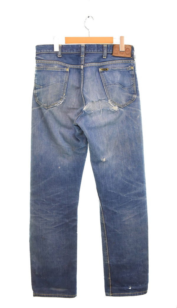 リー Lee 50s Vintage 101Z センター黒タグ GRIPPER ZIPPER 革パッチ ボタン裏X 赤耳 50's ヴィンテージ  デニム ネイビー 103MB-627