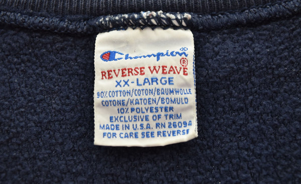 チャンピオン Champion Reverse Weave 90s 90年代 NASSAU カレッジロゴ スウェット スウェット ネイビー 3Lサイズ 103MT-3023