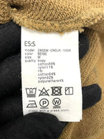 エス ES:S CUT-OFF SLEEVE SWEAT SHIRT カットオフ スウェット シャツ 24SSW-CUCUK-1008 ブラウン M 601LT-13