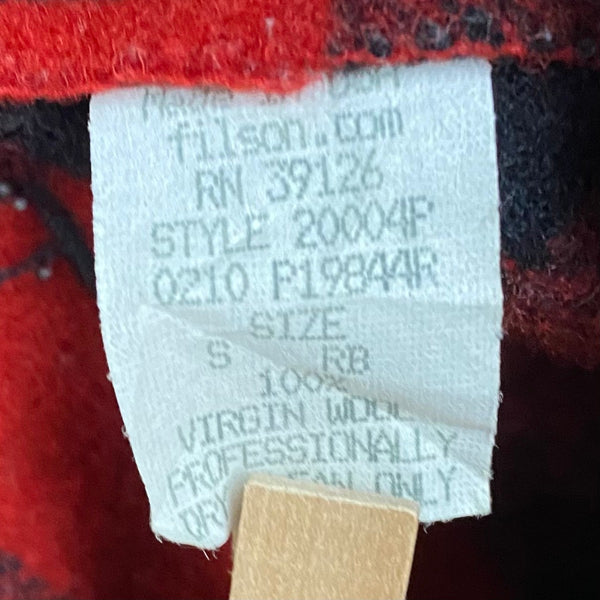 【曜日割引対象外】 フィルソン FILSON マッキーノ ウールベスト USA製 20004P ベスト レッド Sサイズ 201MT-4546 VB