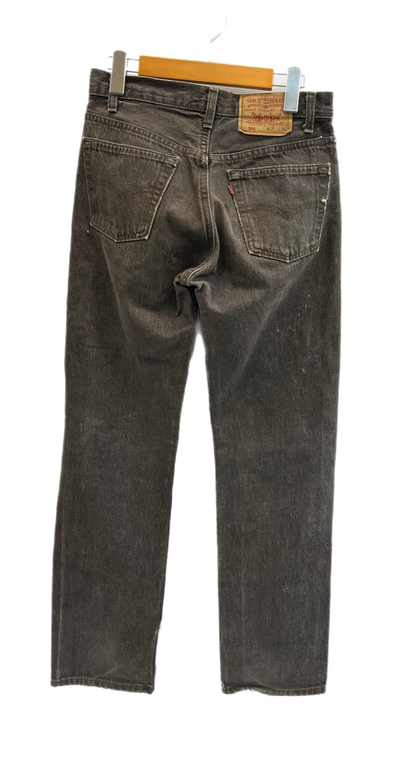 希少 USA製 Levi’s 501 ブラックデニム 赤文字タグ W30 L32 希少 USA製 Levi's 501 ブラックデニム 赤文字タグ W30 L32