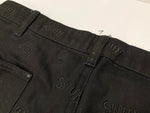 エスダブリューユーエヌ S.W.U.N Original Embroidered Pants ロゴ 刺繍 黒 ボトムスその他 総柄 ブラック Mサイズ 101MB-409